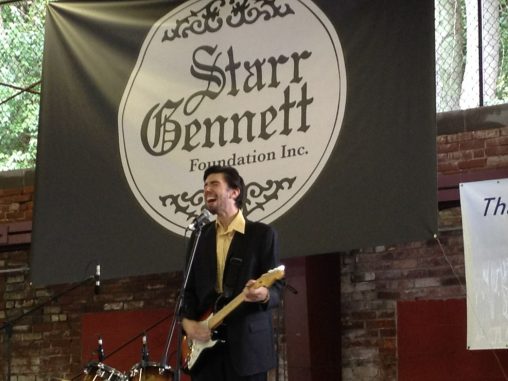 Brian Keith Whalen rocking out at the Starr Gennett Walk of Fame