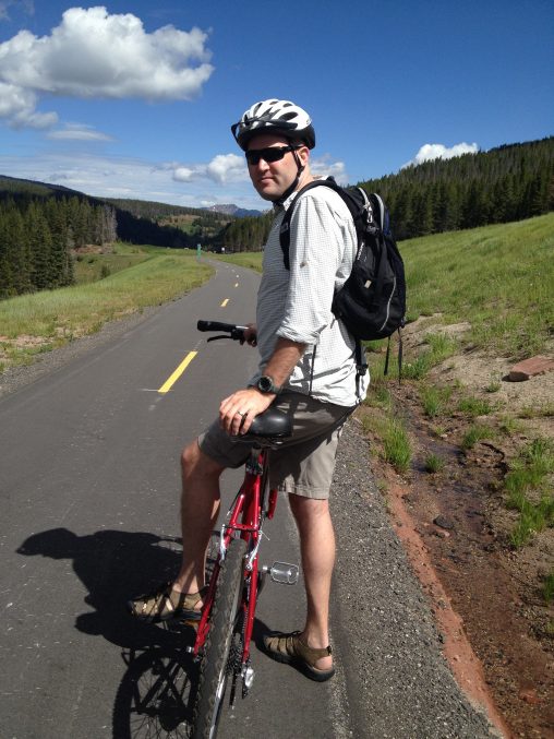 Chris on Mountain Bike